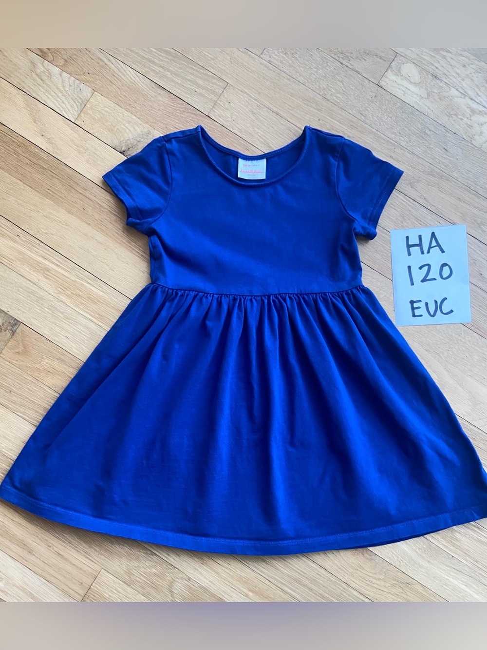 Hanna Andersson Sue 5. Girls' Royal Blue Short Sleeve Knit Dress